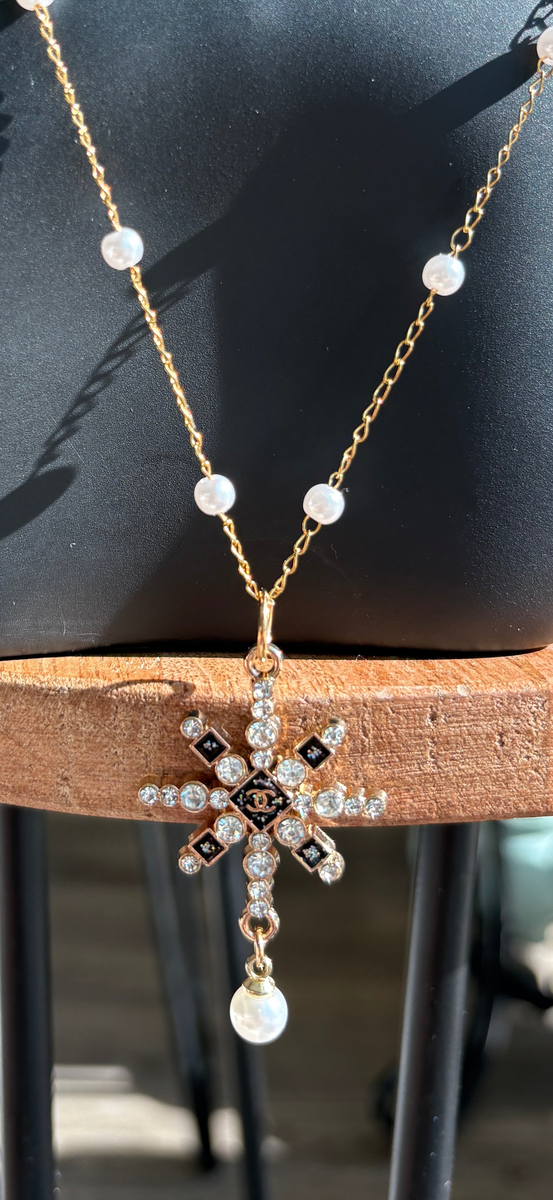 Upcycled Chanel Charm 18k Gold Necklace