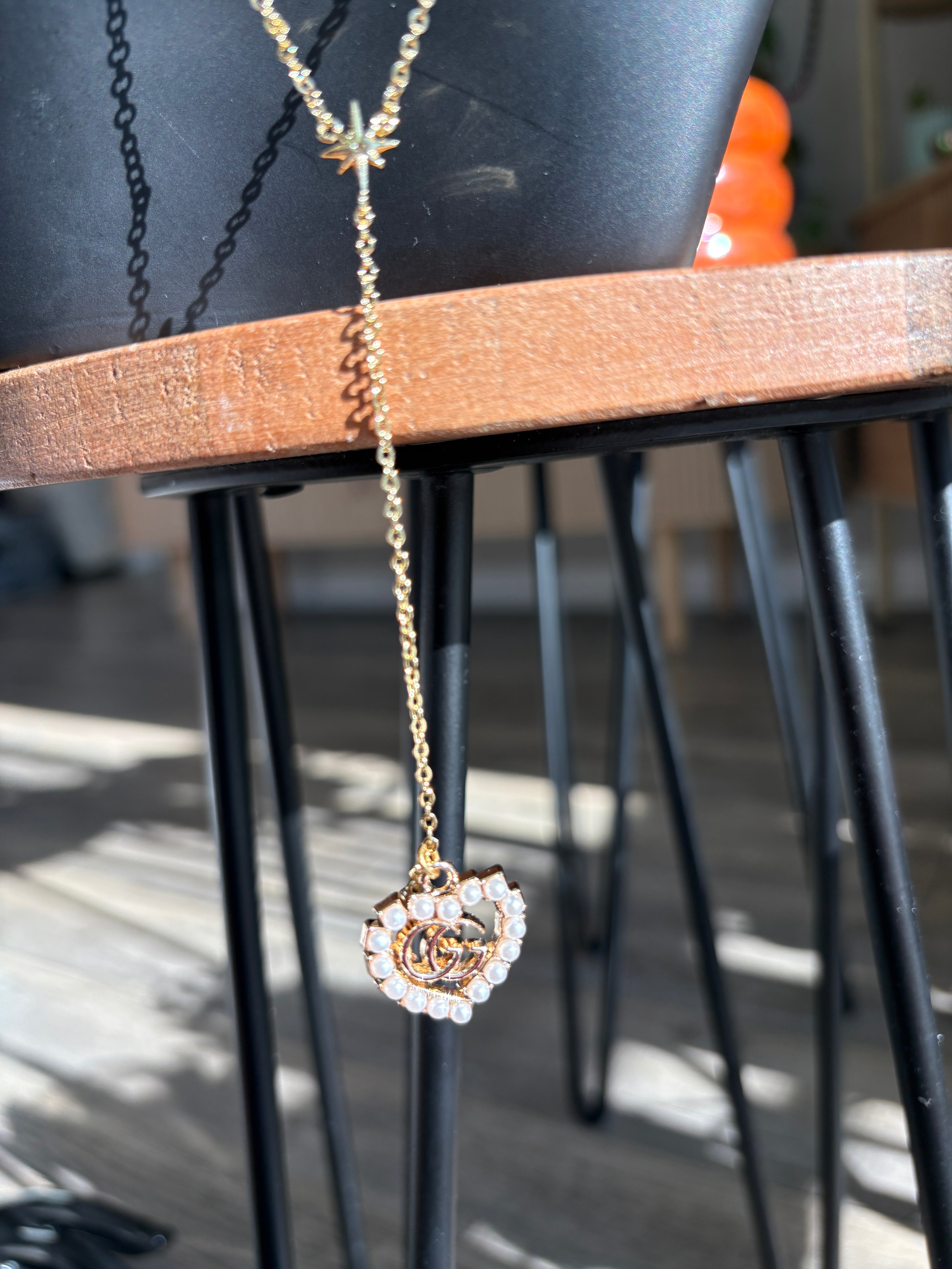 Upcycled Gucci GG Charm 18k Gold Necklace