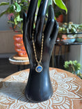 Upcycled Gucci Blue GG 18k Gold Plated Bracelet
